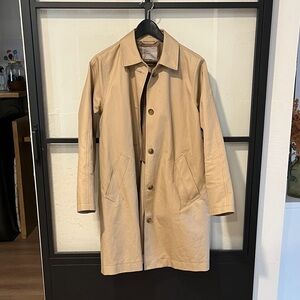 Everlane Womens Tan Mac Coat size 10